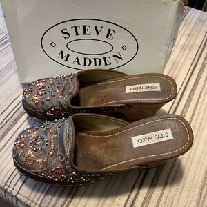 Steve Madden Fiery Bronze Fabric Clogs